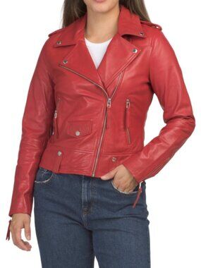 BOD & CHRISTENSEN Leather Morgan Moto Jacket